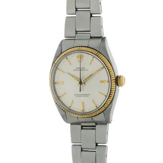 Rolex Oyster Perpetual 1002 Stainless steel and 18k yellow gold Champagne