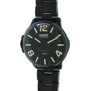 U-Boat Capsoil 8108/A Stainless steel and Black DLC Black