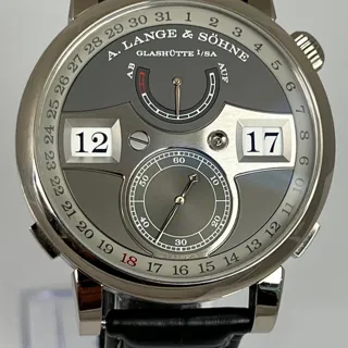 A. Lange & Söhne Zeitwerk 148.038 44mm White gold Gray