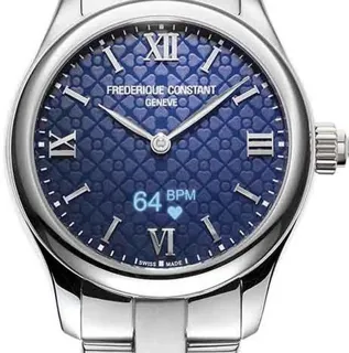 Frédérique Constant Horological Smartwatch FC-286N3B6B 36mm Stainless steel Blue