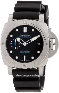 Panerai Submersible PAM02973 Stainless steel Black