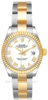 Rolex Lady-Datejust 279173-0024 Yellow gold and Stainless steel White