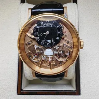 Breguet Tradition 7057br/r9/9w6 40mm Rose gold Black and Golden