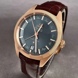 Omega Globemaster 130.53.41.22.03.001 41mm Sedna gold Blue