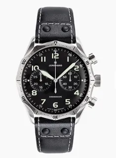 Junghans PILOT Chronoscope 13055-00 Stainless steel Black