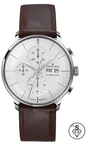 Junghans Meister Chronoscope 12134-00 Stainless steel Silver plated matt