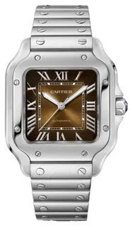 Cartier Santos de Cartier WSSA0065 35mm Stainless steel Brown