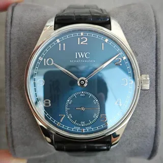 IWC Portuguese 358305 40.5mm Stainless steel Blue