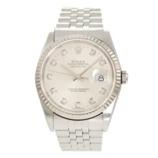 Rolex Datejust 16234G White gold and Stainless steel Silver