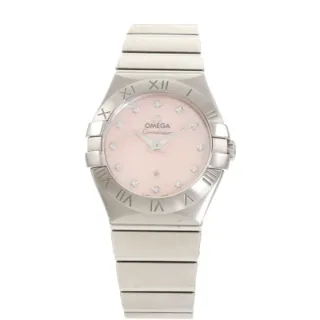 Omega Constellation 123.10.27.60.57.002 27mm Stainless steel Pink