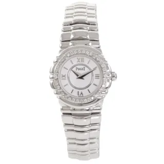 Piaget Tanagra 16073 M431D 21mm 18k white gold White