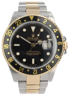 Rolex GMT-Master II 16713 Yellow gold and Stainless steel Black