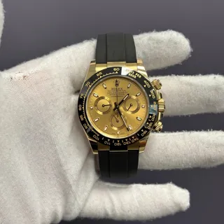 Rolex Daytona 116518LN-0042 Ceramic and Yellow gold Champagne