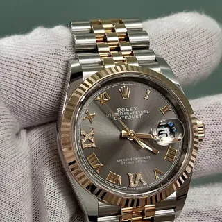 Rolex Datejust 36 126231-0023 Oystersteel and Everose gold Gray