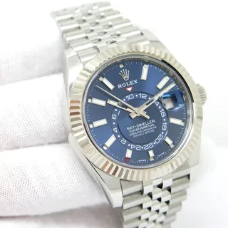 Rolex Sky-Dweller 326934-0004 42mm White gold and Stainless steel Blue