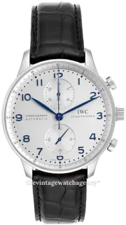 IWC Portugieser IW371446 40.9mm Stainless steel Blue