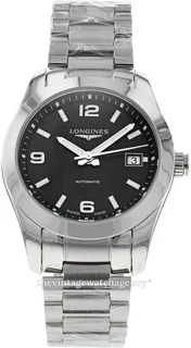 Longines Conquest Classic L2.285.4.56.6 29.5mm Stainless steel Black