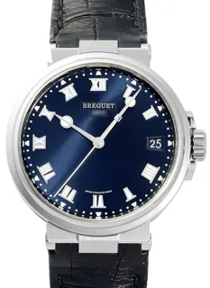 Breguet Marine 5517TI/Y1/9ZU 40mm Titanium Blue