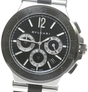 Bulgari Diagono DG 42 SC CH 42mm Black