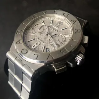 Bulgari Diagono DG40SCH 40mm Stainless steel Silver