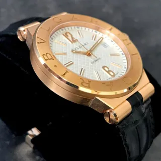 Bulgari Diagono DGP40C6GLD 40mm Rose gold Silver