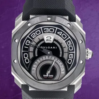 Bulgari Octo 130747 42.5mm Stainless steel Black