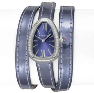 Bulgari Serpenti SPS27C3SDL/4T 27mm Stainless steel Blue