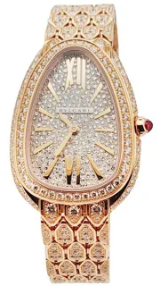 Bulgari Serpenti SP33D2GGD 33mm Rose gold