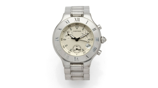 Cartier 21 Chronoscaph 38mm Stainless steel Beige