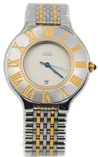 Cartier 21 Must de Cartier W10052F4 35mm Yellow gold and Stainless steel White