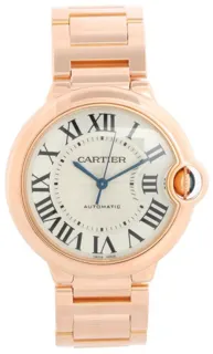 Cartier Ballon Bleu WGBB0008 3003 36mm Rose gold Silver