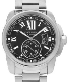 Cartier Calibre de Cartier W7100016 42mm Stainless steel Black