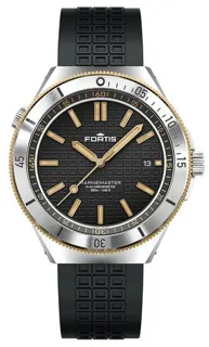 Fortis Marinemaster M-44   GOLD 44mm Stainless steel Black