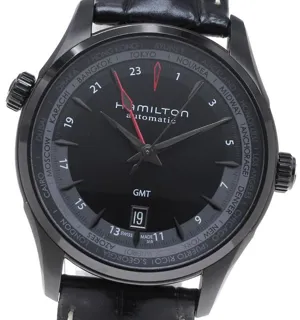 Hamilton Jazzmaster GMT Auto H326850/H32685731 42mm Stainless steel Black