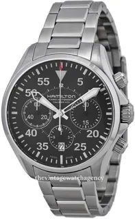 Hamilton Khaki Aviation H64666135 42mm Stainless steel Black