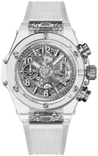 Hublot Big Bang 411.JX.4802.RT 42mm Titanium and Sapphire and Resin Skeletonized