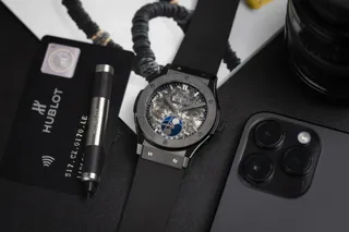 Hublot Classic 517.CX.0170.LR 45mm Black ceramic Skeletonized