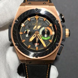 Hublot King Power 703.OM.1138.NR.FMI11 48mm Rose gold Black