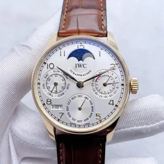 IWC Portugieser IW502213 42mm Rose gold Silver