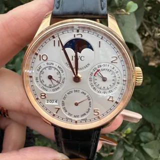 IWC Portugieser IW503302 44mm Yellow gold Silver