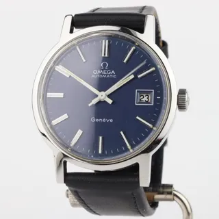 Omega Genève 166.0098 35mm Stainless steel Blue