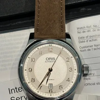 Oris Classic 7594 42mm Stainless steel Champagne