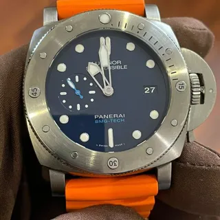 Panerai Submersible PAM 00692 47mm Titanium Blue