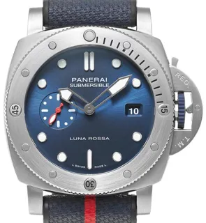 Panerai Submersible PAM 01391 44mm Stainless steel Blue