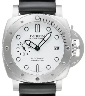 Panerai Submersible PAM02223 42mm Stainless steel White