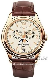 Patek Philippe Annual Calendar 5146R-001 39mm Rose gold Beige