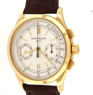 Patek Philippe Chronograph 5170J-001 39mm Yellow gold Silver