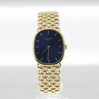 Patek Philippe Golden Ellipse 3848/1 27mm Yellow gold Blue