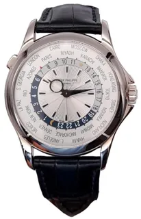 Patek Philippe World Time 5130G-019 39mm White gold Silver