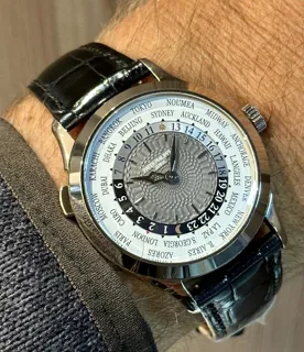 Patek Philippe World Time 5230G-014 38.5mm White gold White and Gray